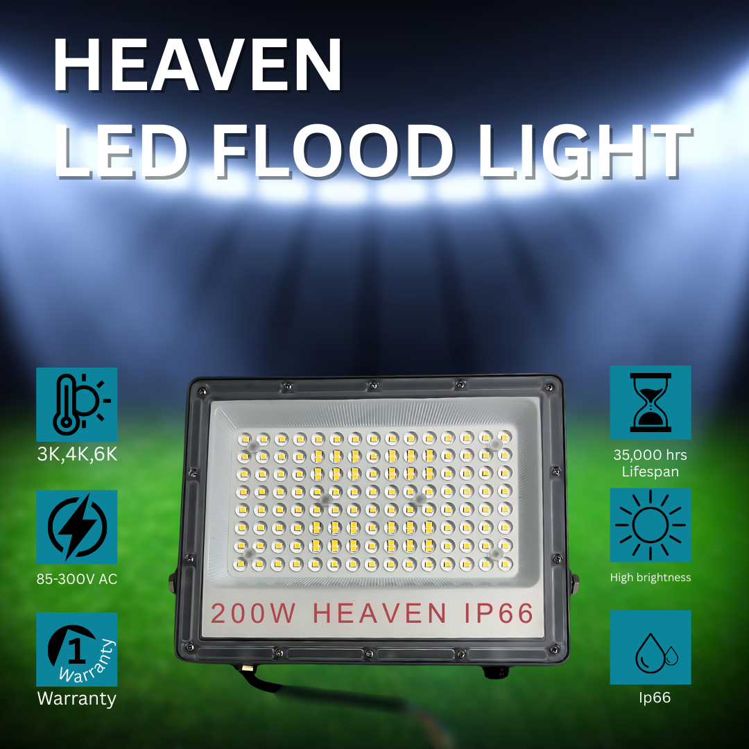 Heaven 200 Watt Flood Light – Rose Model gallery image